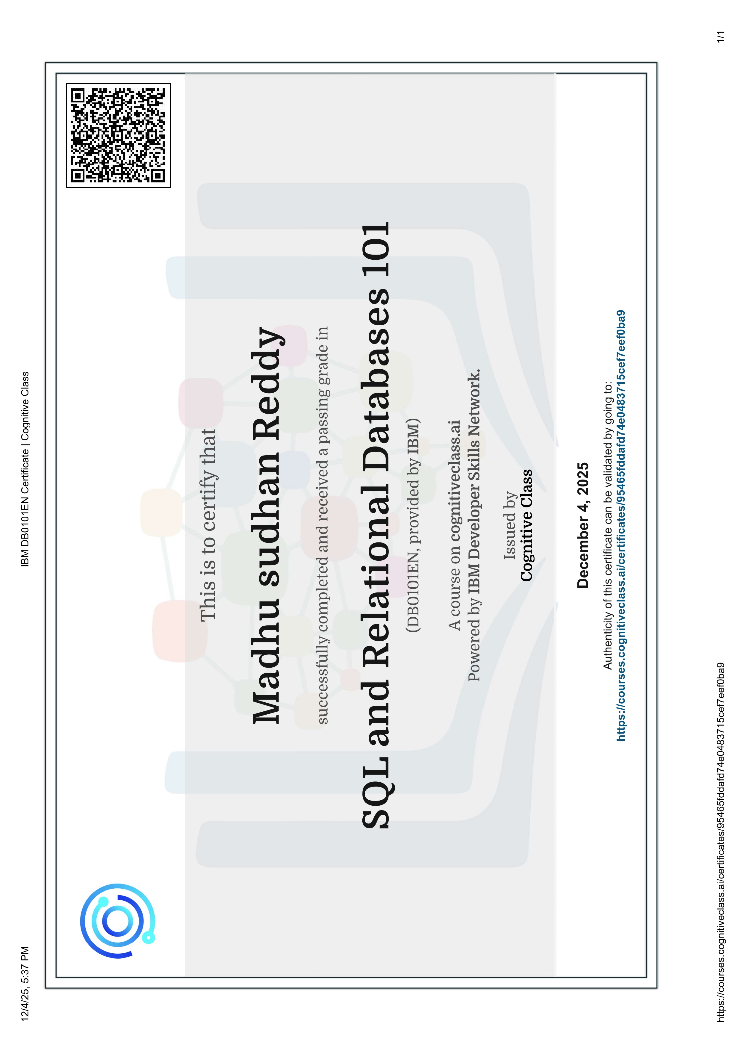 Certificate 9